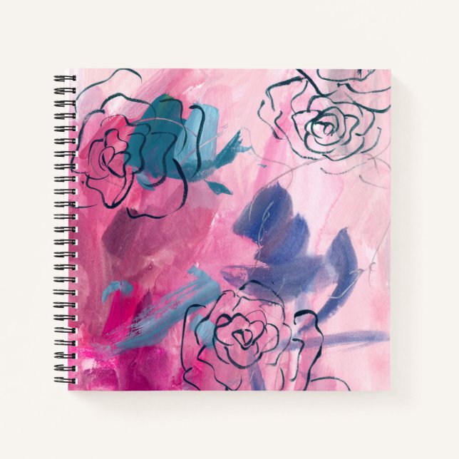 Carnet Musique intérieure - Croquis floral (Devant)
