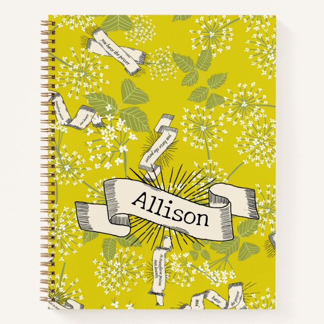 Carnet MUSTARD Ivy Cicuta (Devant)