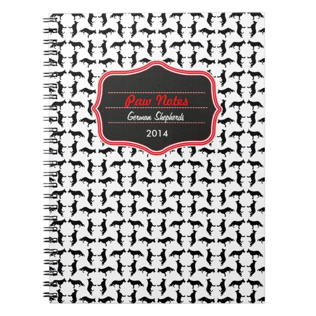 Carnet Muster Schäferhund (Devant)