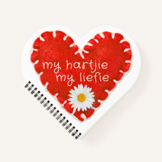 Carnet My Hartjie My Liefie Applique Heart and Daisy