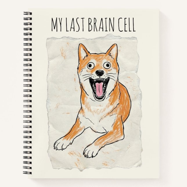 Carnet My Last Brain Cell - Funny ADHD Meme Notebook (Devant)