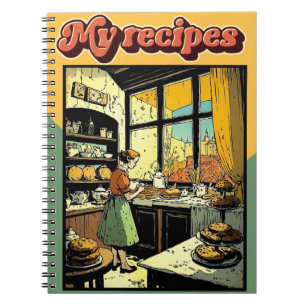 Carnet My recipes retro