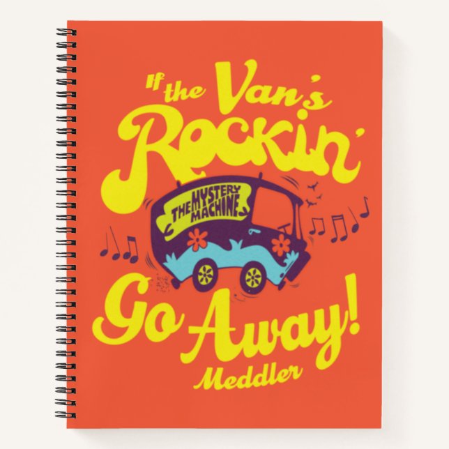 Carnet Mystery Machine "Si le Rockin du Van'..." (Devant)