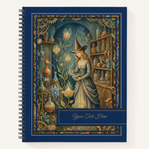 Carnet Mystic Botanica Grimoire de Sorcellerie Herbal Vin