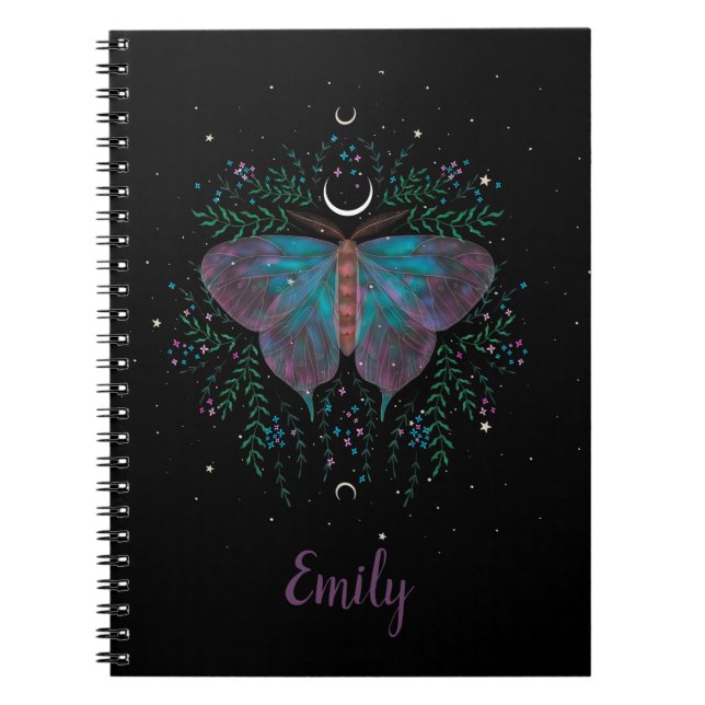 Carnet Mystical Moth Customisé (Devant)