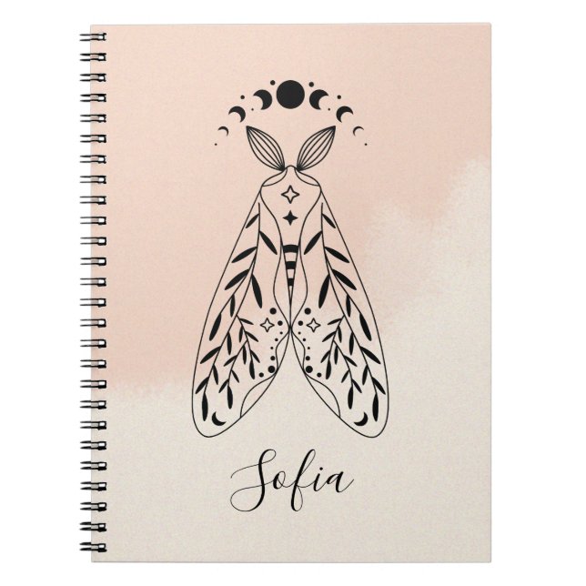 Carnet mystique papillon céleste (Devant)