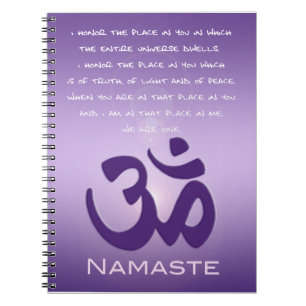 Carnet Namaste avec symbole Om
