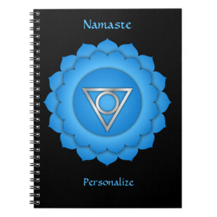 Carnet Namaste Citation Blue Throat Chakra Chi Personnali