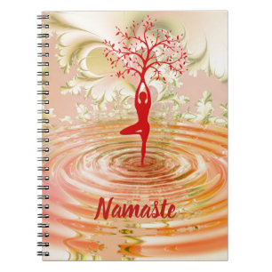 Carnet Namaste Citation Yoga Arbre de vie Zen