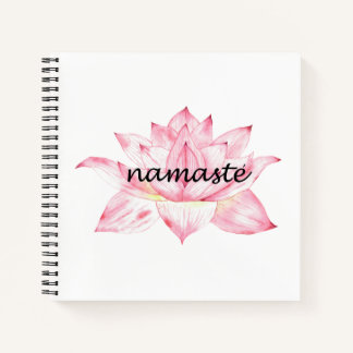 Carnet Namaste, Lotus Flower rose