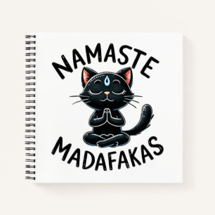 Carnet "Namaste Madafakas" Drôle Amoureux des chats