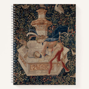 Carnet Narcisse au Puits, Tapisserie Médiévale