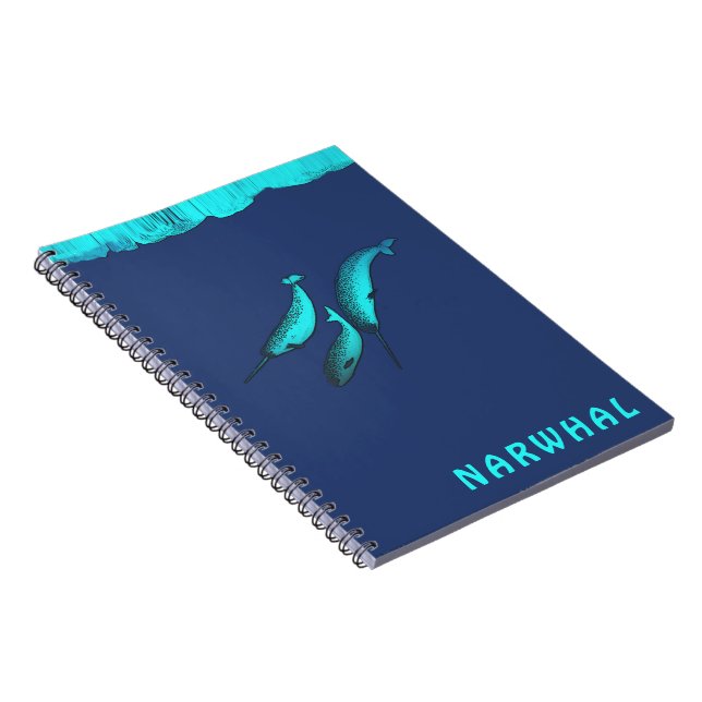 Carnet Narwhal Sous La Glace (Côté Droit)