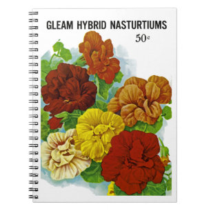 Carnet Nasturtiums Seed Packet Étiquette