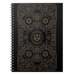 Carnet Nat20 défaut critique D20 Dice Tabletop RPG Retro