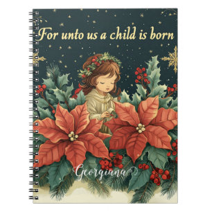 Carnet Nativité biblique personnalisée Enfant & Verse