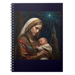 Carnet Nativité de Noël Vierge Marie & Jésus