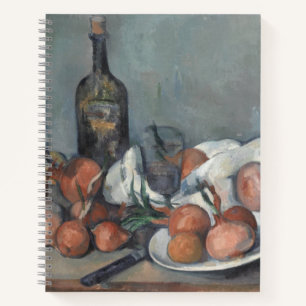 Carnet Nature morte aux oignons, peinture à l'huile, Paul
