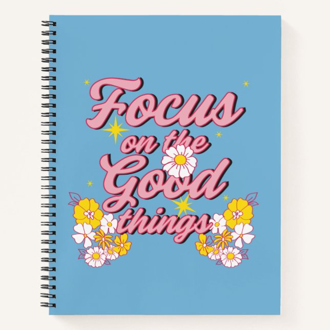 Carnet Nature Soul Slogan | Focus sur les bonnes choses (Devant)