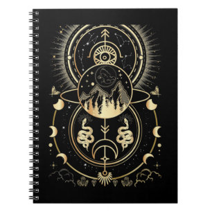 Carnet Nature spirituelle Lune Astrologie Étoiles Serpen