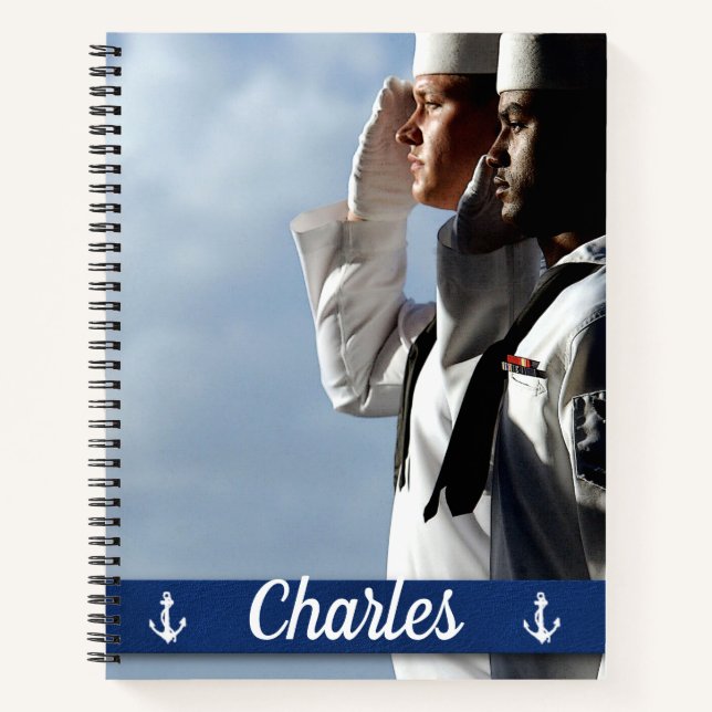 Carnet Navires de marine Personnalisés (Devant)