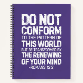 Carnet Ne Conforme Pas Au Motif, Romains 12:2