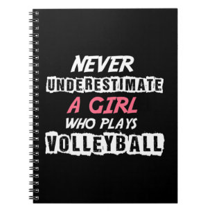 Carnet Ne jamais sous-estimer une fille de volley-ball Vo