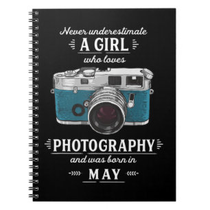 Carnet Ne jamais sous-estimer une fille qui aime la photo