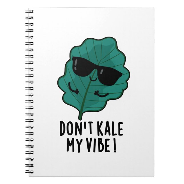 Carnet Ne pas Kale My Vibe Funny Veggie Pun (Devant)