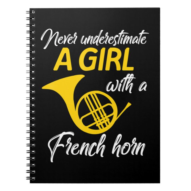 Carnet Ne Sous-Estimez Jamais Une Fille Musicienne De La  (Devant)