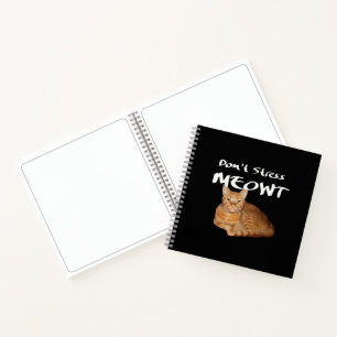 Carnet Ne stress pas Meowt - Orange Chat me stress Out