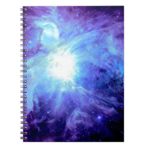 Carnet Nébuleuse d'Orion Turquoise Pervenche Lavande Gala