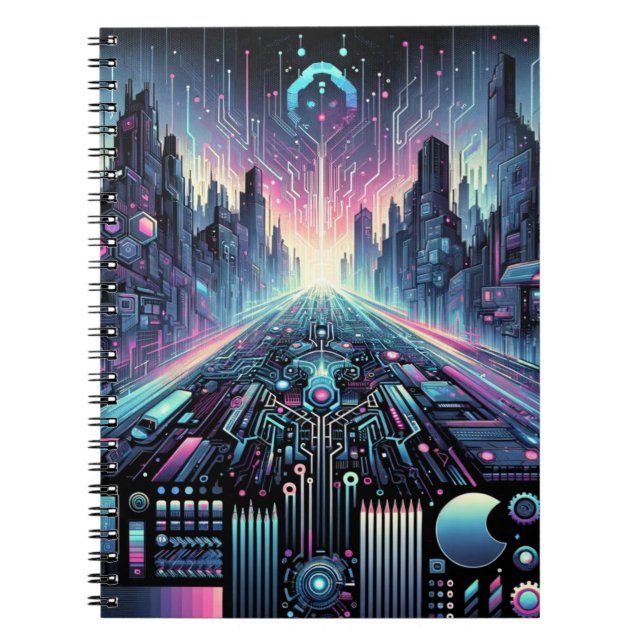 Carnet Neon Cyberworld (Devant)