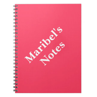 Carnet Neon Fuchsia Name College