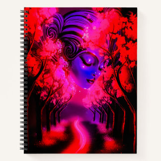 Carnet Neon Goddess in Enchanted Forest