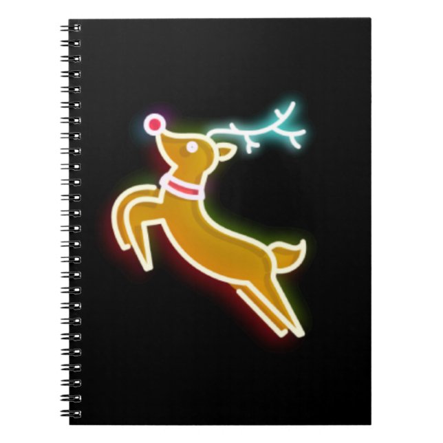 Carnet Neon Reindeer (Devant)