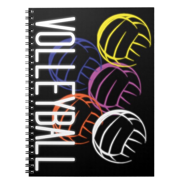 Carnet Neon Volleyballs (Devant)