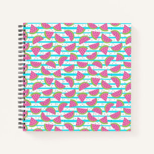 Carnet Neon Watermelon on sur Stripes Motif