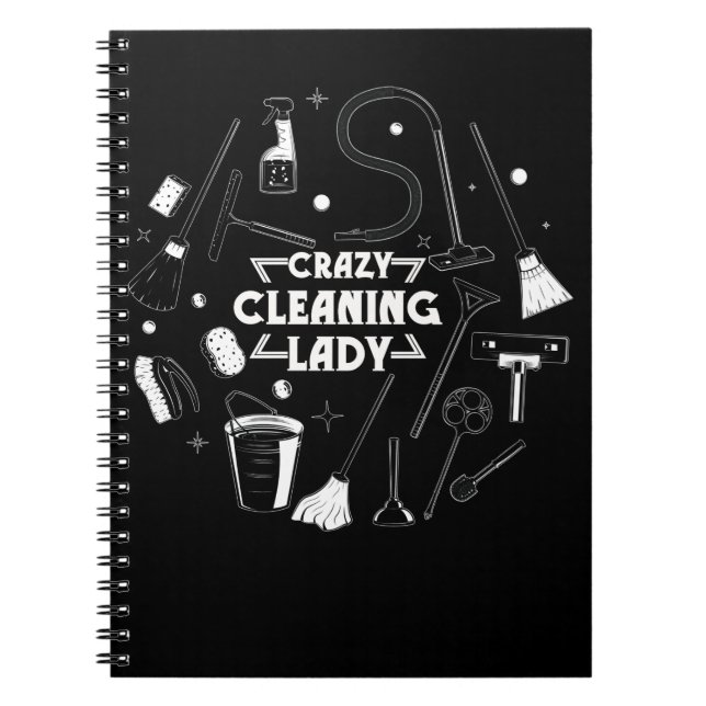 Carnet Nettoyage ménager Lady Vacuum Nettoyeur ménager (Devant)
