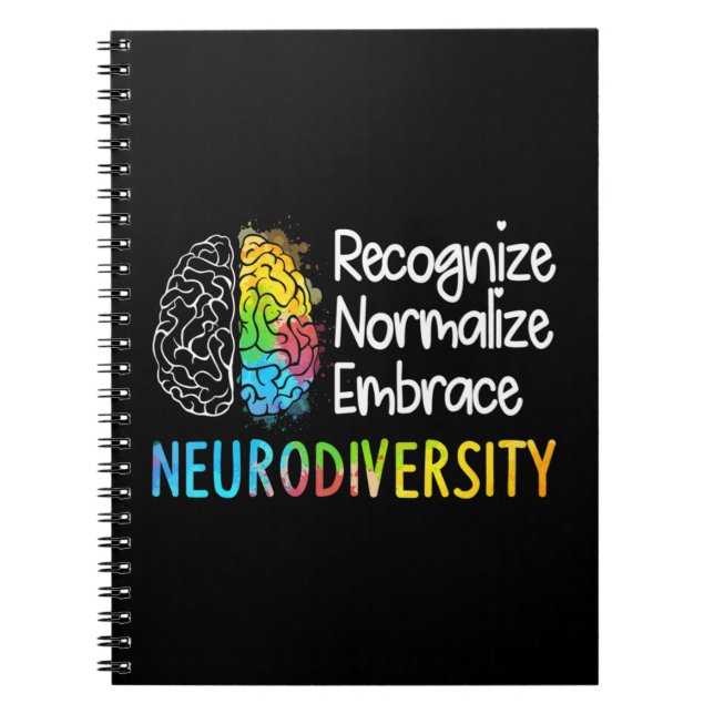Carnet Neurodiversité, Célébrez le spectre. Le cerveau (Devant)