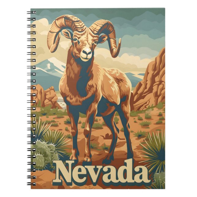 Carnet Nevada Bighorn Sheep (Devant)