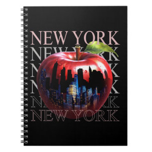Carnet New York La Grande Pomme Fruit Silhouette Ville