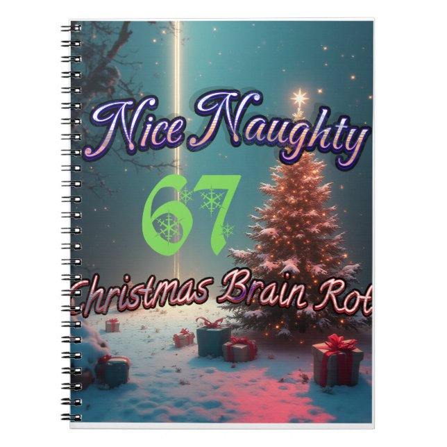 Carnet Nice Naughty 67 Christmas Brain Rot (Devant)