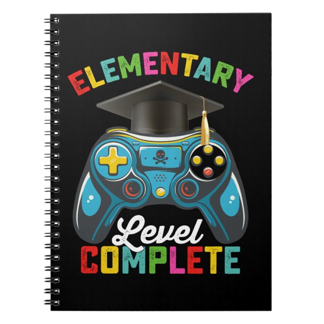 Carnet Niveau élémentaire Complet Graduation Jeu Gamer (Devant)