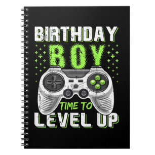 Carnet Niveau Up Anniversaire Jeu vidéo pour garçon