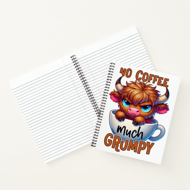 Carnet No Coffee Much Grumpy  (Intérieur)