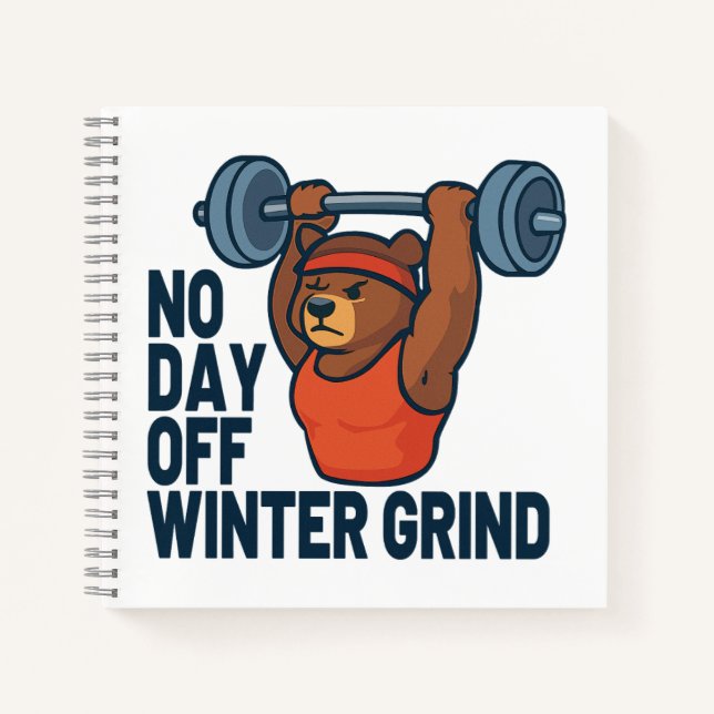 Carnet No day off winter grind (Devant)