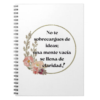 Carnet No te sobrecargues de ideas