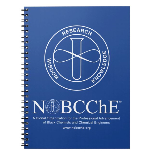 Carnet NOBCChE Bleu Spiral Note - Logo blanc (Devant)