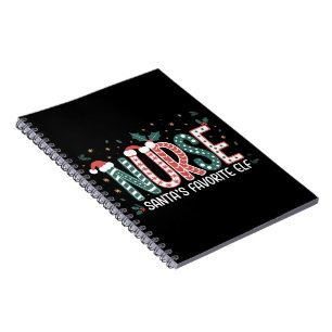 Carnet Noël de l'elfe préféré de Santa Infirmière Inspira